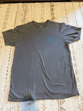 Men's Charcoal Short Sleeve Crewneck T-Shirt with Small Logo